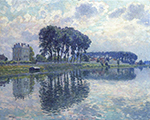 Henri Lebasque The Banks of the Marne at Pomponne, 1905 oil painting reproduction