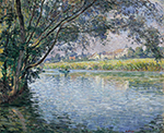 Henri Lebasque The Banks of the River Marne near Montevrain, 1800 oil painting reproduction