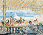 Henri Lebasque The Bar at the Beach oil painting reproduction