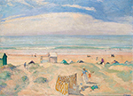 Henri Lebasque The Beach of Saint-Jean-de-Monts, 1917 oil painting reproduction