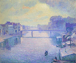 Henri Lebasque The Marne at Lagny - Fog effect, 1906 oil painting reproduction