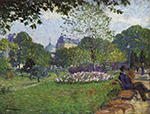 Henri Lebasque The Park of Saint-Cloud, 1800 oil painting reproduction