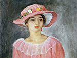 Henri Lebasque The Pink Hat oil painting reproduction