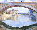 Henri Lebasque The Pont of the Marne at Lagny oil painting reproduction