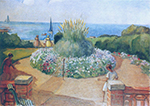 Henri Lebasque The Terrasse at Prefailles, 1920 oil painting reproduction