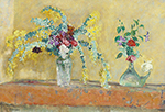 Henri Lebasque Two Vases of Flowers oil painting reproduction