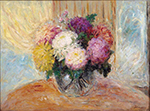 Henri Lebasque Vase of Chrysanthemums, 1925 oil painting reproduction