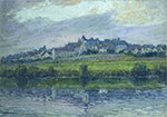 Henri Lebasque Village by the River oil painting reproduction