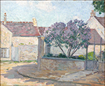 Henri Lebasque Village Street in Anjou, 1800 oil painting reproduction