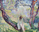 Henri Lebasque Woman in a Landscape, 1906 oil painting reproduction