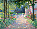 Henri Lebasque Women and Children in the Parc de Dammartin, 1896 oil painting reproduction