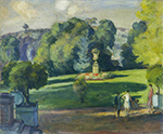 Henri Lebasque Women in the Gardens at St Cloud, 1918 oil painting reproduction