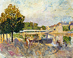Henri Lebasque Workers on the Banks of the Marne, 1907 oil painting reproduction