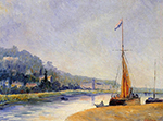 Albert Lebourg Banks of the River oil painting reproduction