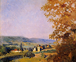 Albert Lebourg Houses in the Valley oil painting reproduction