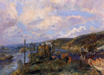 Albert Lebourg Near Rouen the Cliffs of Saint Adrien oil painting reproduction