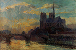 Albert Lebourg Notre Dame, Paris 2 oil painting reproduction