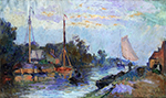 Albert Lebourg Rotterdam, View of Vleuve Schie oil painting reproduction