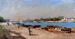 Albert Lebourg The Banks of the Seine at Bercy oil painting reproduction