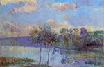 Albert Lebourg The Pond at Chalou Moulineux, near Etampes oil painting reproduction