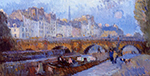 Albert Lebourg The Pont Neuf and the Monnaie Lock oil painting reproduction