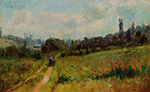 Albert Lebourg Vetheuil Path, Morning Effect oil painting reproduction