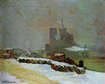 Albert Lebourg View of Notre Dame, Winter, 1894 oil painting reproduction