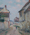 Gustave Loiseau Mother and Child on the Street at Pontoise, 1915 oil painting reproduction