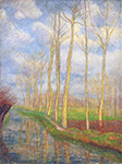 Gustave Loiseau Poplars oil painting reproduction