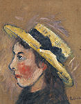 Gustave Loiseau Portrait of Yvonne Loiseau, 1923 oil painting reproduction