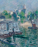 Gustave Loiseau Saint-Gervais, Paris, 1925 oil painting reproduction