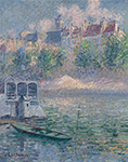 Gustave Loiseau The Quay of Hotel-de-Ville, Paris, 1918 oil painting reproduction