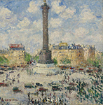Gustave Loiseau The Square of the Bastille, 1927 oil painting reproduction