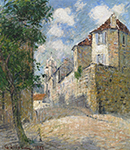 Gustave Loiseau The Yard at Pontoise, 1922 oil painting reproduction