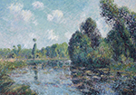 Gustave Loiseau Bend of the River, the Eure at Saint-Cyr-du-Vaudreuil, 1904 oil painting reproduction