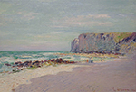 Gustave Loiseau Cliffs at Petit Dalles, Normandy, 1908 oil painting reproduction