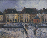 Gustave Loiseau Fish Market at the Port of Dieppe, 1903 oil painting reproduction