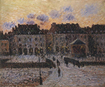 Gustave Loiseau Fish Market at the Port of Dieppe, Evening, 1903 oil painting reproduction