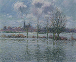 Gustave Loiseau Flood Near Nantes, 1909 oil painting reproduction