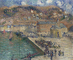 Gustave Loiseau Grand Quay at Fecamp oil painting reproduction