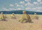Gustave Loiseau Haystacks, 1903 oil painting reproduction