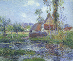 Gustave Loiseau Hendreville by the Eure oil painting reproduction