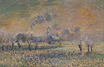 Gustave Loiseau Hoarfrost near Pontoise, 1906 oil painting reproduction