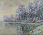 Gustave Loiseau Hoarfrost, 1910 oil painting reproduction