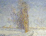 Gustave Loiseau Landscape in Snow, 1899 oil painting reproduction