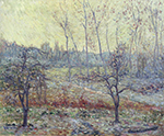 Gustave Loiseau Landscape in Winter with Fog, 1897 oil painting reproduction