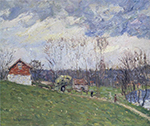Gustave Loiseau Landscape with House, 1910 oil painting reproduction