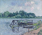 Gustave Loiseau Laun Place on the Seine at Herblay, 1906 oil painting reproduction