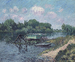 Gustave Loiseau Laundry on the Seine at Herblay, 1906 oil painting reproduction