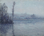 Gustave Loiseau Mist over the Oise oil painting reproduction